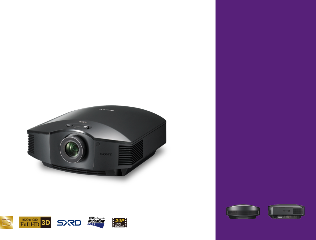 Sony VPL HW45 User Manual 2017 Home Cinema Projectors Brochure FY17