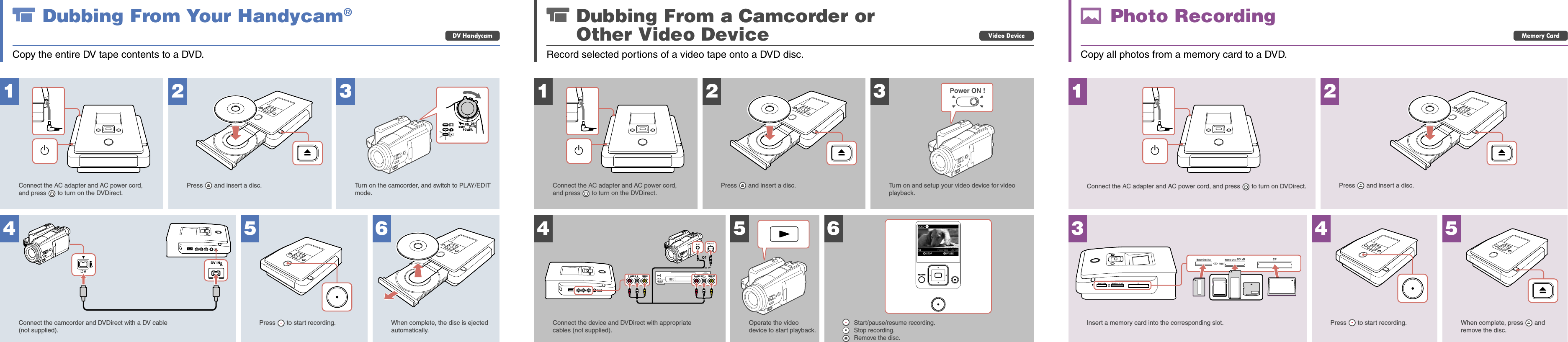 Page 2 of 2 - Sony VRD-MC5 User Manual Quick Start Guide Vrdmc5 QSG