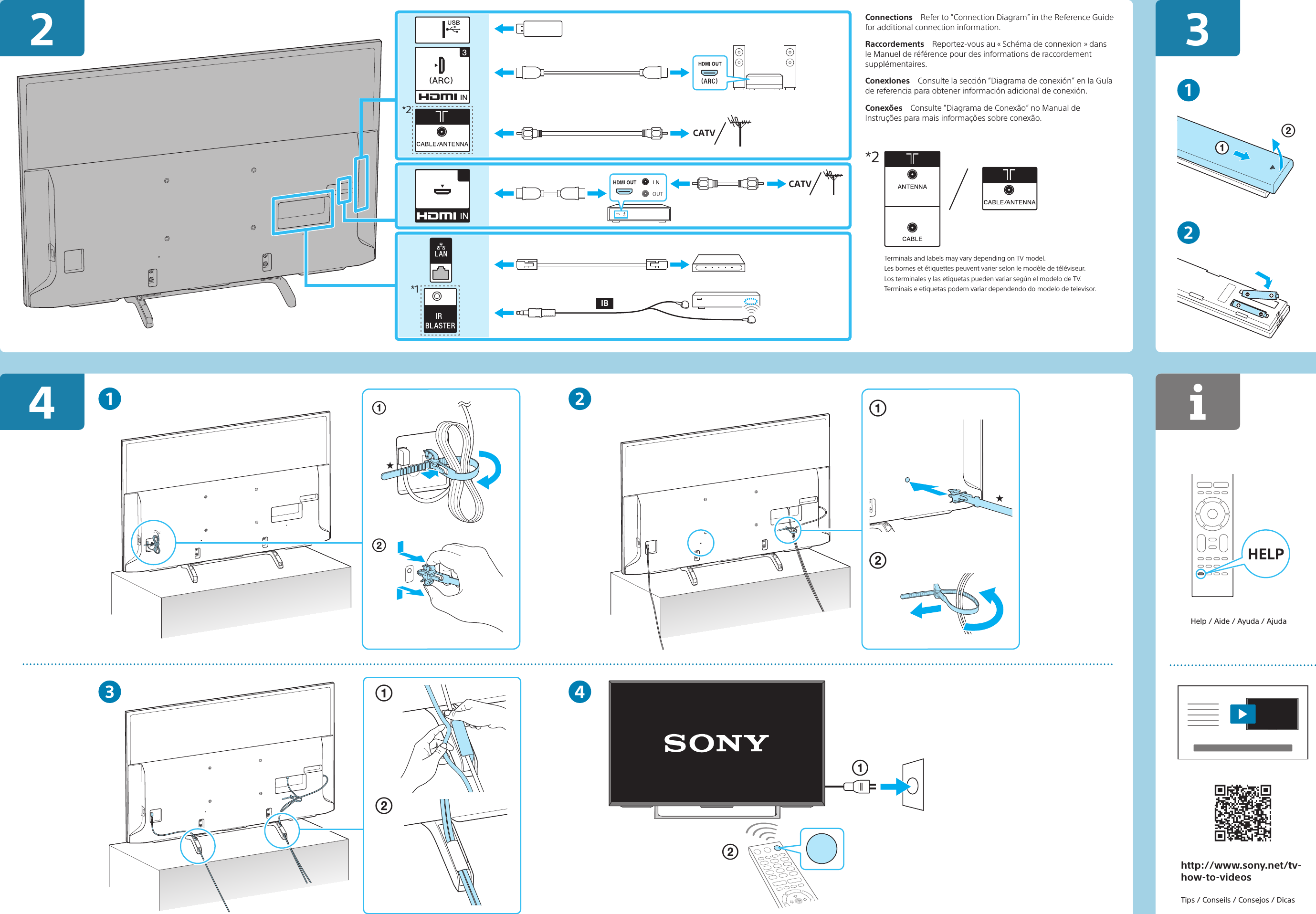 Page 2 of 2 - Sony XBR-55X800E XBR-55X807E / 55X806E 55X805E 55X800E User Manual Setup Guide QSG 4692975111