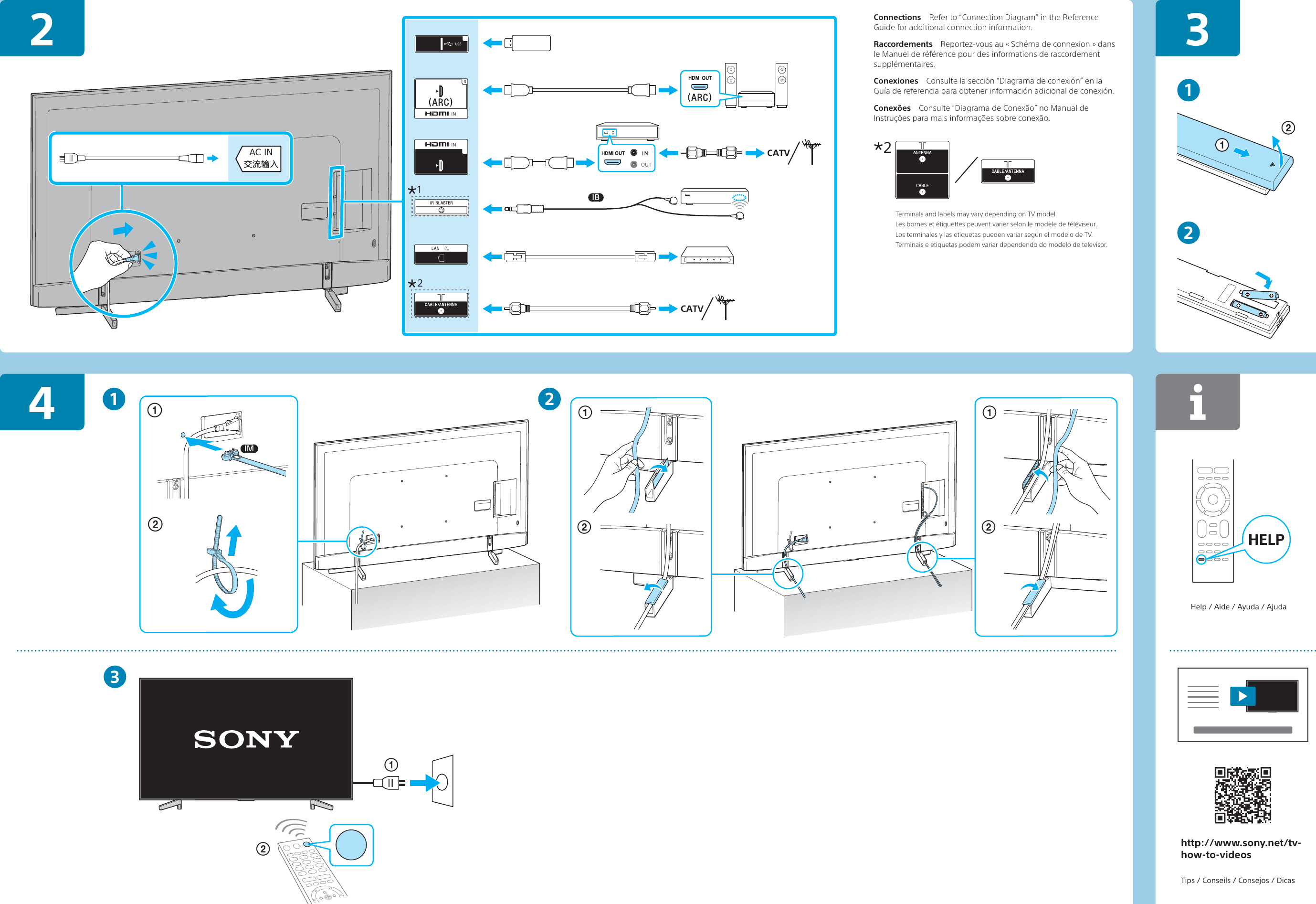 Page 2 of 2 - Sony XBR-85X850F XBR-85X855F / 85X850F User Manual Setup Guide Docget