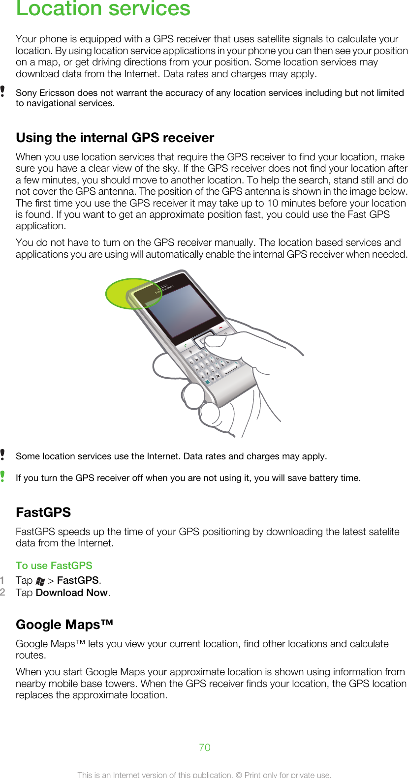 Page 70 of 79 - Sony Manual Userguide AE M1 1238-4950.1