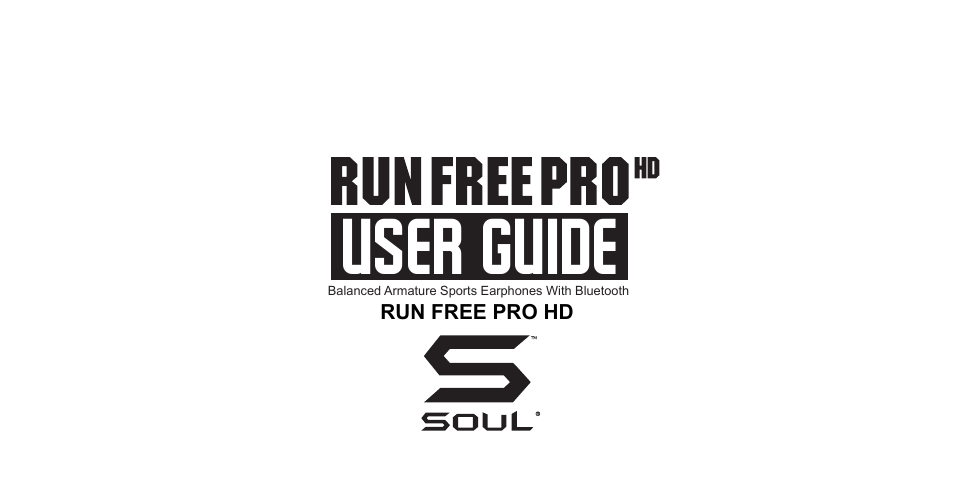 Balanced Armature Sports Earphones With BluetoothUser GUIDERUN FREE PRO HD