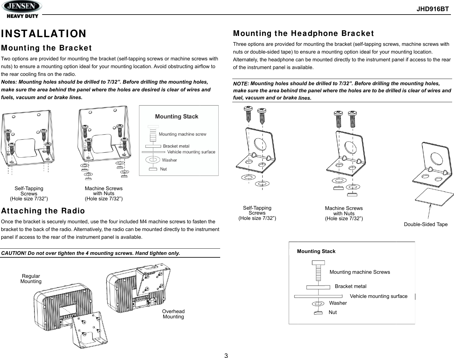 Page 5 of Sounding Audio JHD916BT Heavy Duty Car Audio User Manual JHD916BT  cert