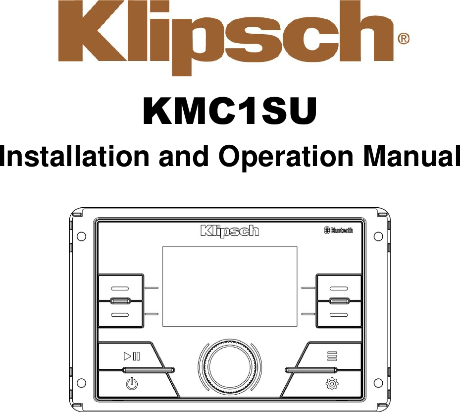            KMC1SU Installation and Operation Manual             