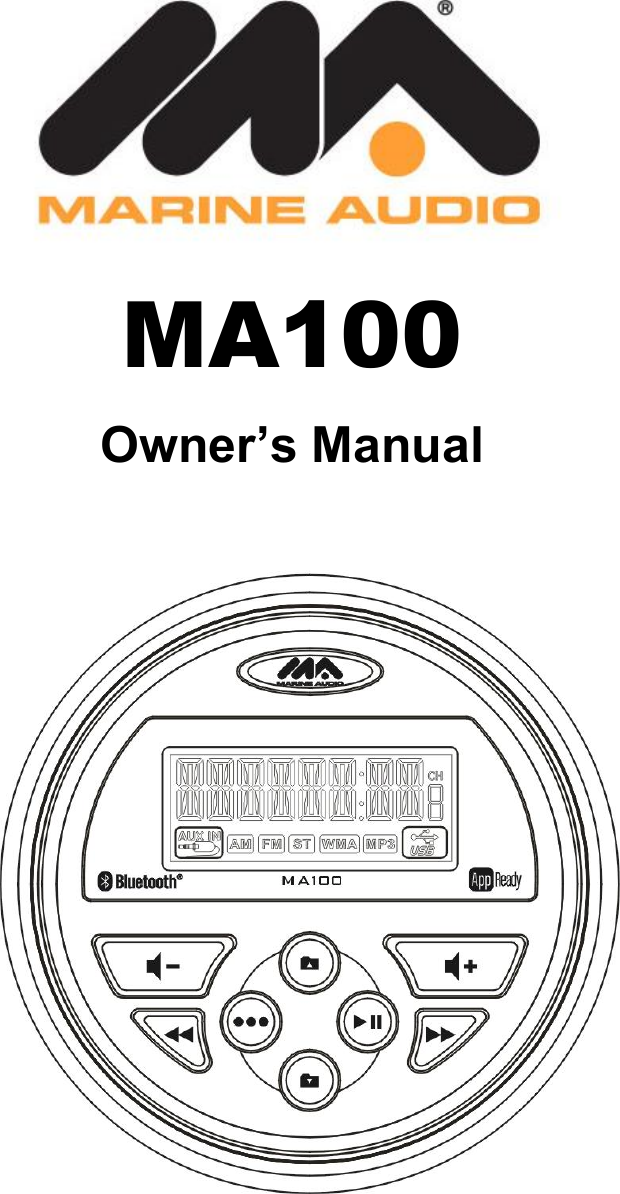  MA100 Owner’s Manual  