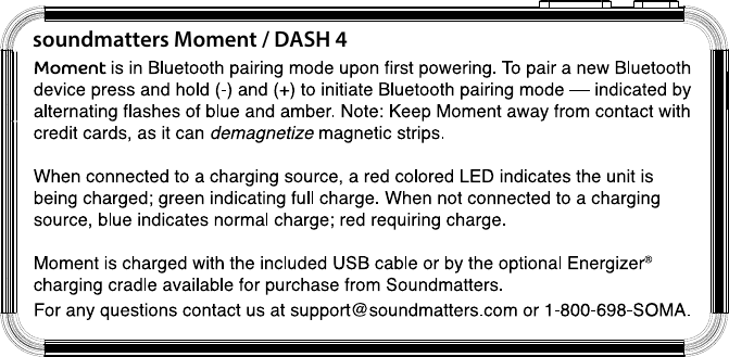 soundmatters Moment / DASH 4