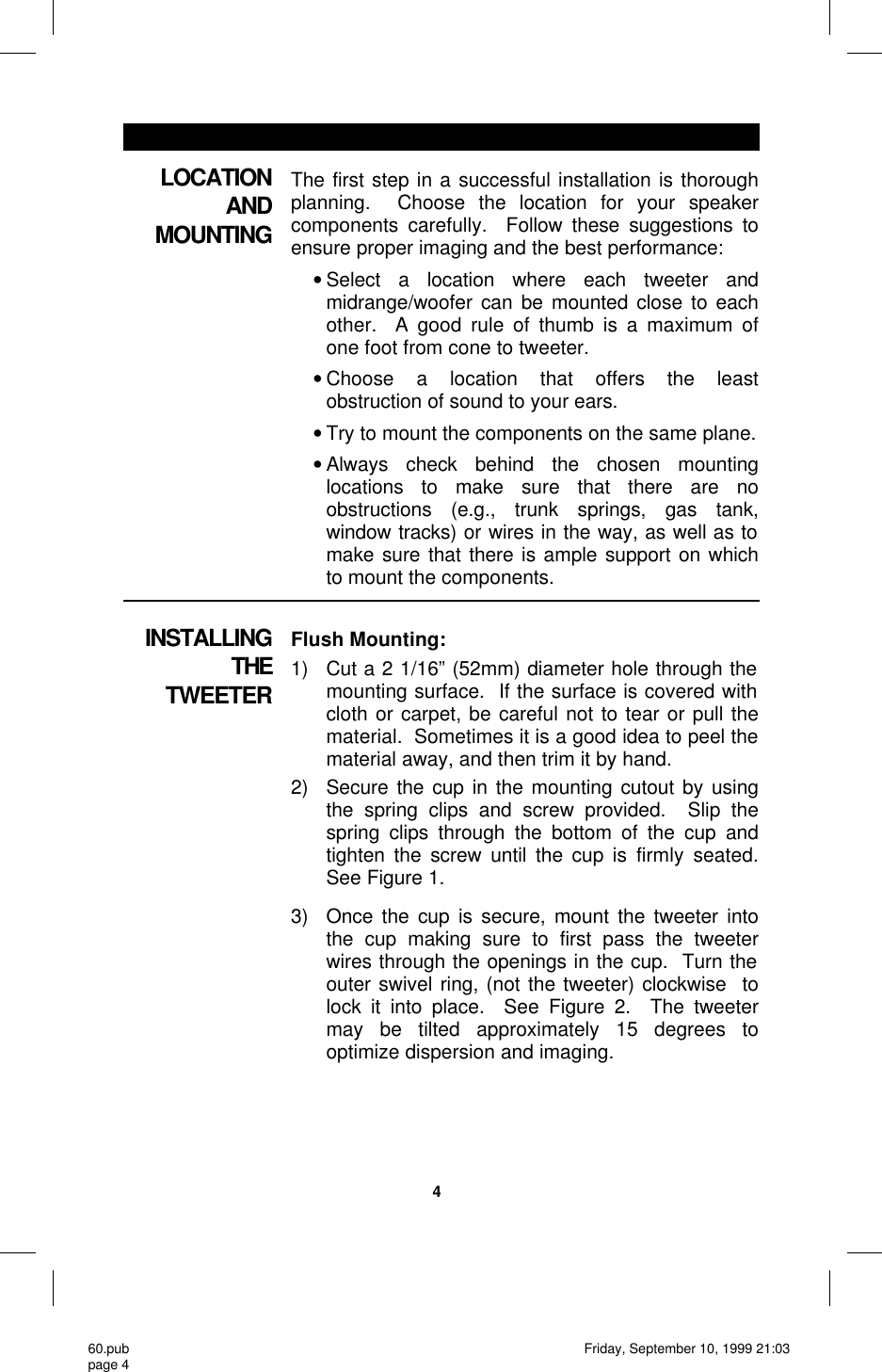 Page 4 of 8 - Soundstream-Technologies Soundstream-Technologies-Spl-60-Users-Manual- 60 Soundstream-technologies-spl-60-users-manual