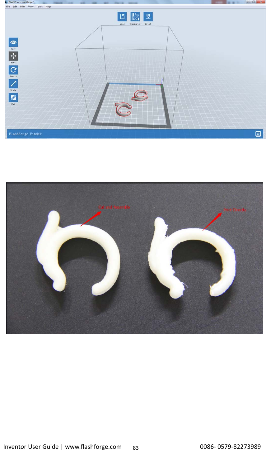                                                                                                                                                             InventorUserGuide|www.flashforge.com0086‐0579‐8227398983                                          7-10  Comparison                       