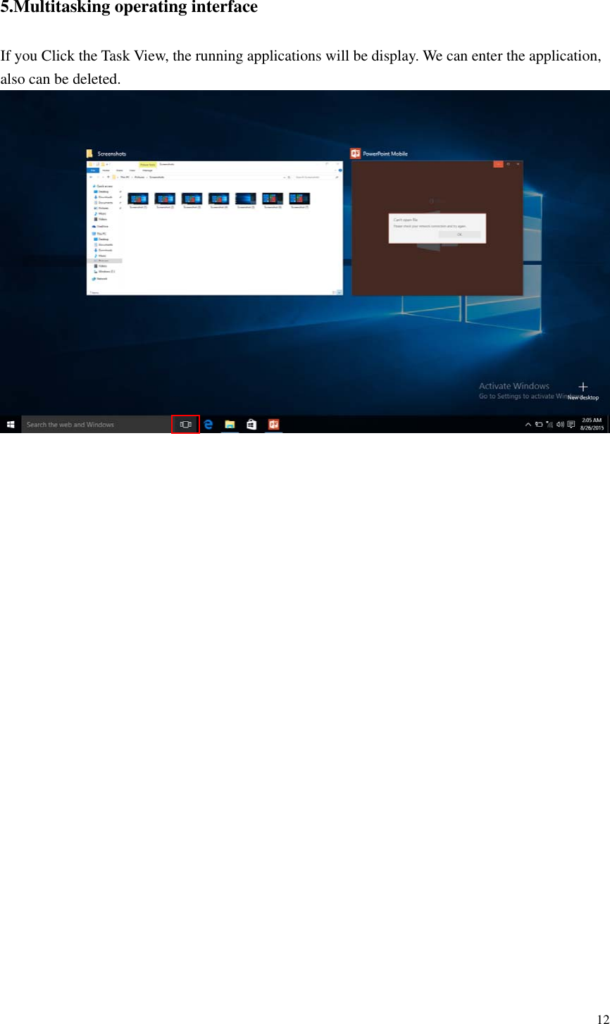 Page 12 of Sourcing Group WBTW110 Tablet PC User Manual 