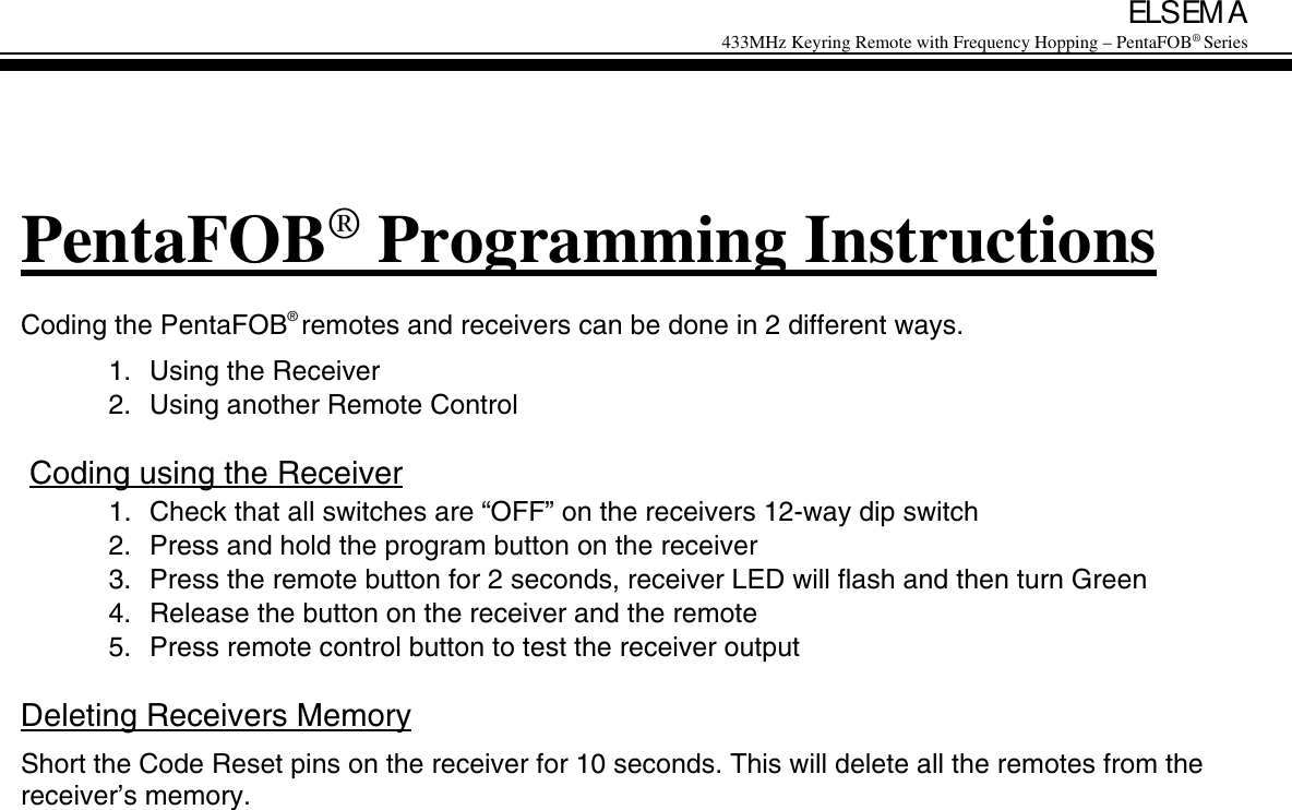 Page 4 of South Pacific Electronics FOB433WP Keyring Remote Control User Manual fob43303wpx