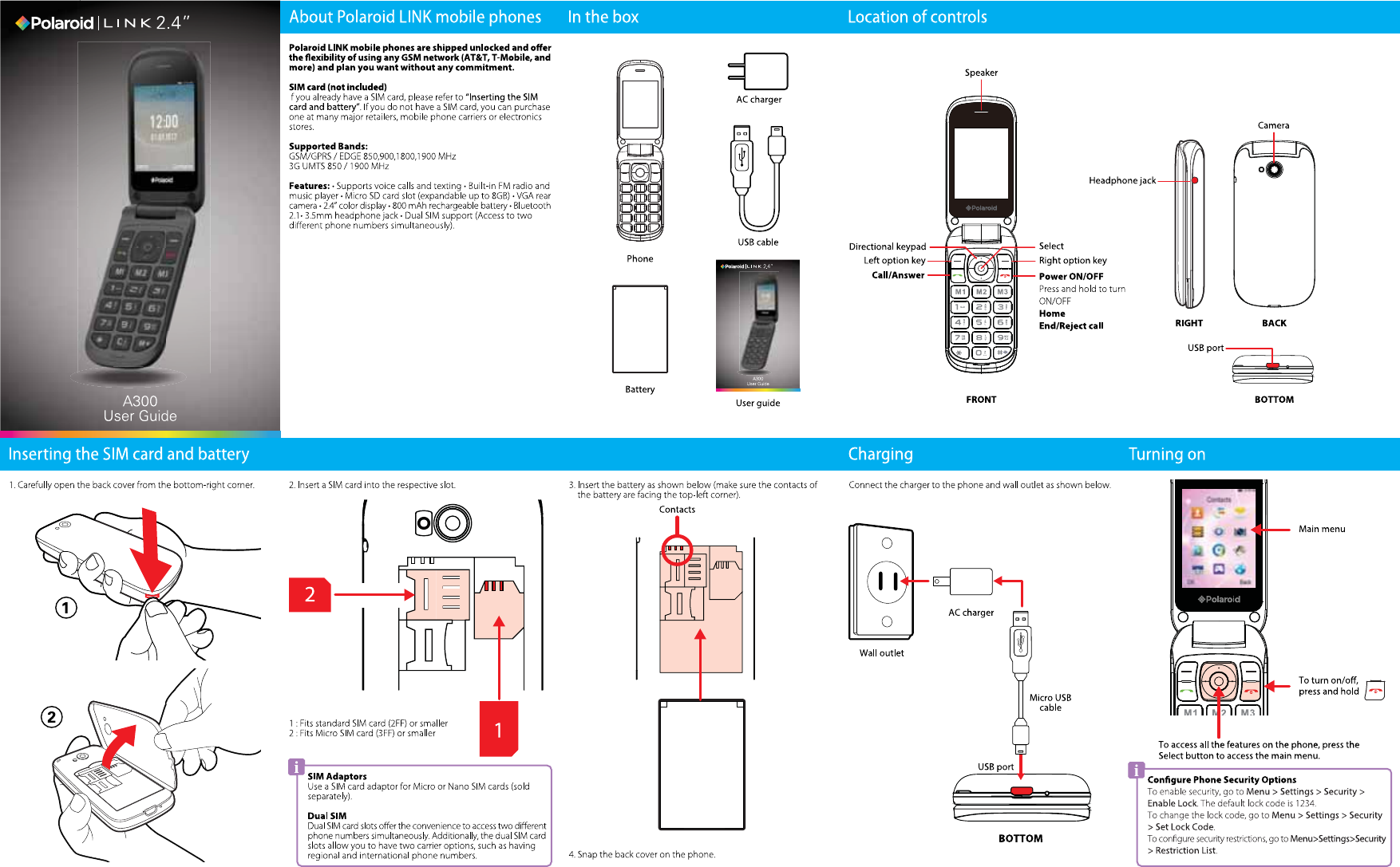 Southern Telecom A300 3G feature phone User Manual A300 User Guide