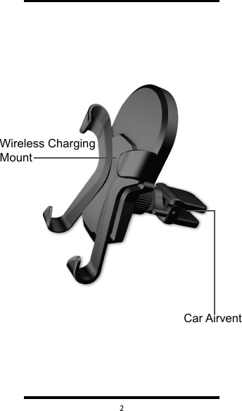   2  Wireless Charging MountCar Airvent