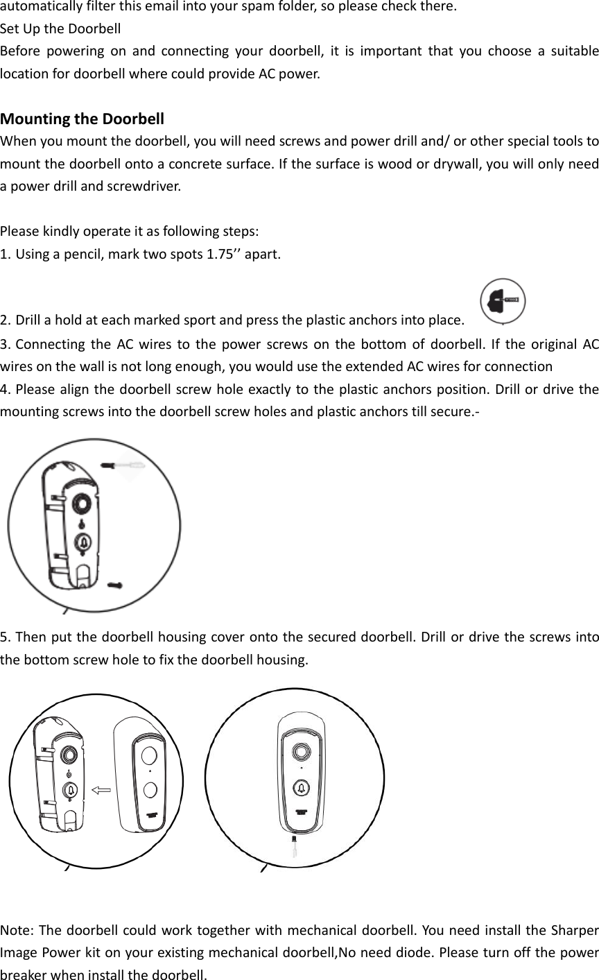 Page 2 of Southern Telecom SVC680 HD WI-FI Doorbell User Manual 