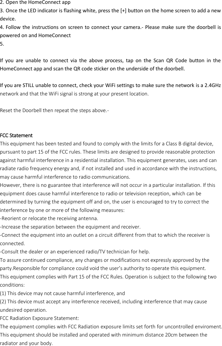 Page 4 of Southern Telecom SVC680 HD WI-FI Doorbell User Manual 