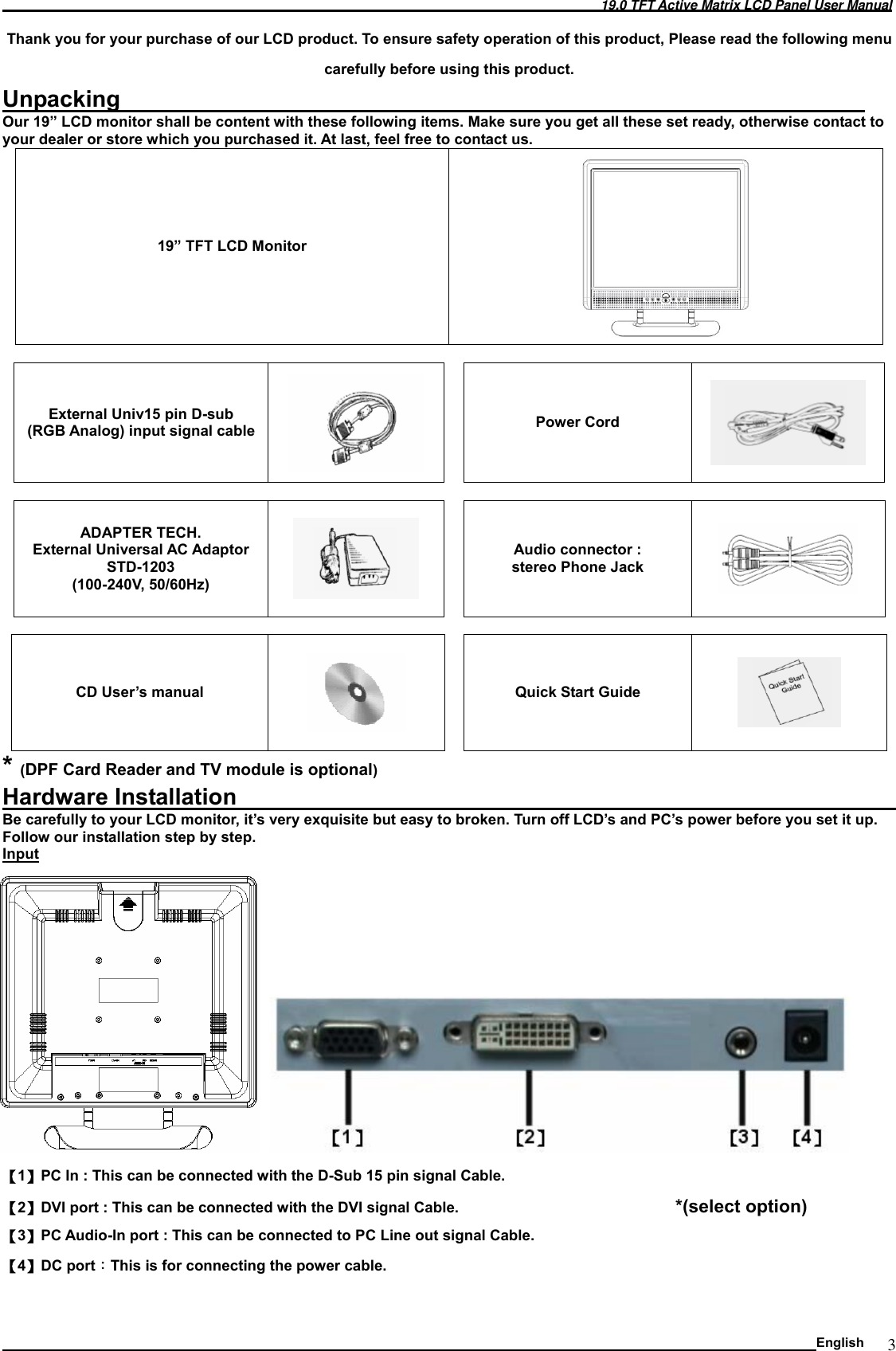 Page 4 of 10 - Soyo Soyo-M19Gs-Users-Manual M19GS English V1.0