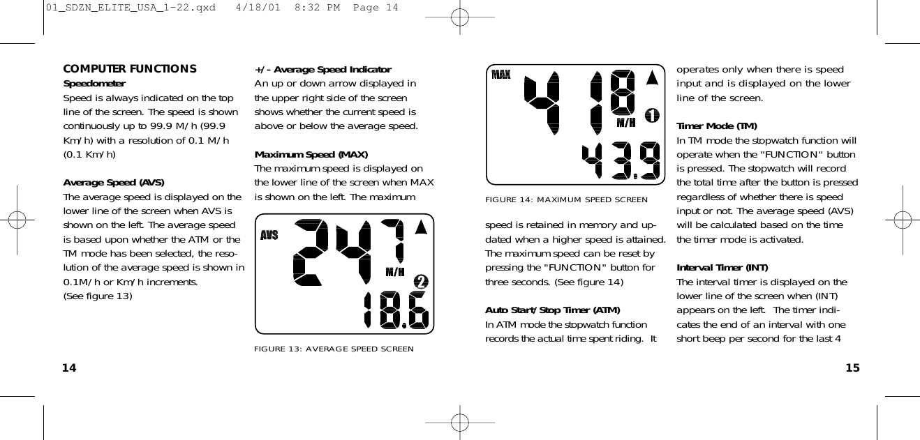 Page 8 of 12 - Specialized Specialized-Elite-Cylcocomputer-Users-Manual- 01_SDZN_ELITE_USA_1-22  Specialized-elite-cylcocomputer-users-manual