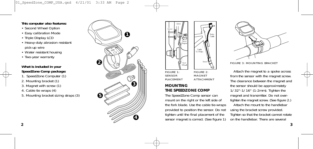 Page 2 of 11 - Specialized Specialized-Speedzone-Comp-Cr2302-Users-Manual- 01_SpeedZone_COMP_USA  Specialized-speedzone-comp-cr2302-users-manual