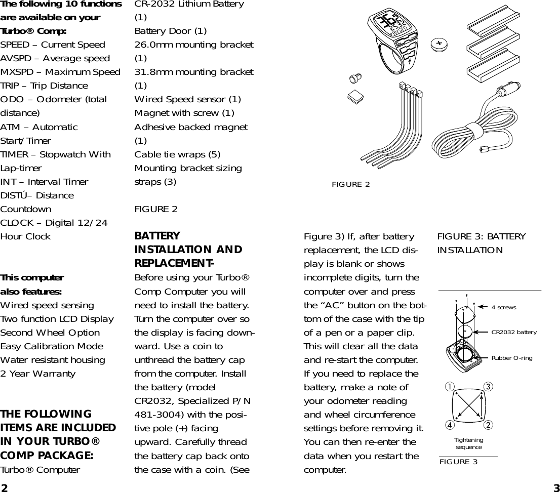 Page 2 of 10 - Specialized Specialized-Turbo-Comp-Users-Manual-  Specialized-turbo-comp-users-manual