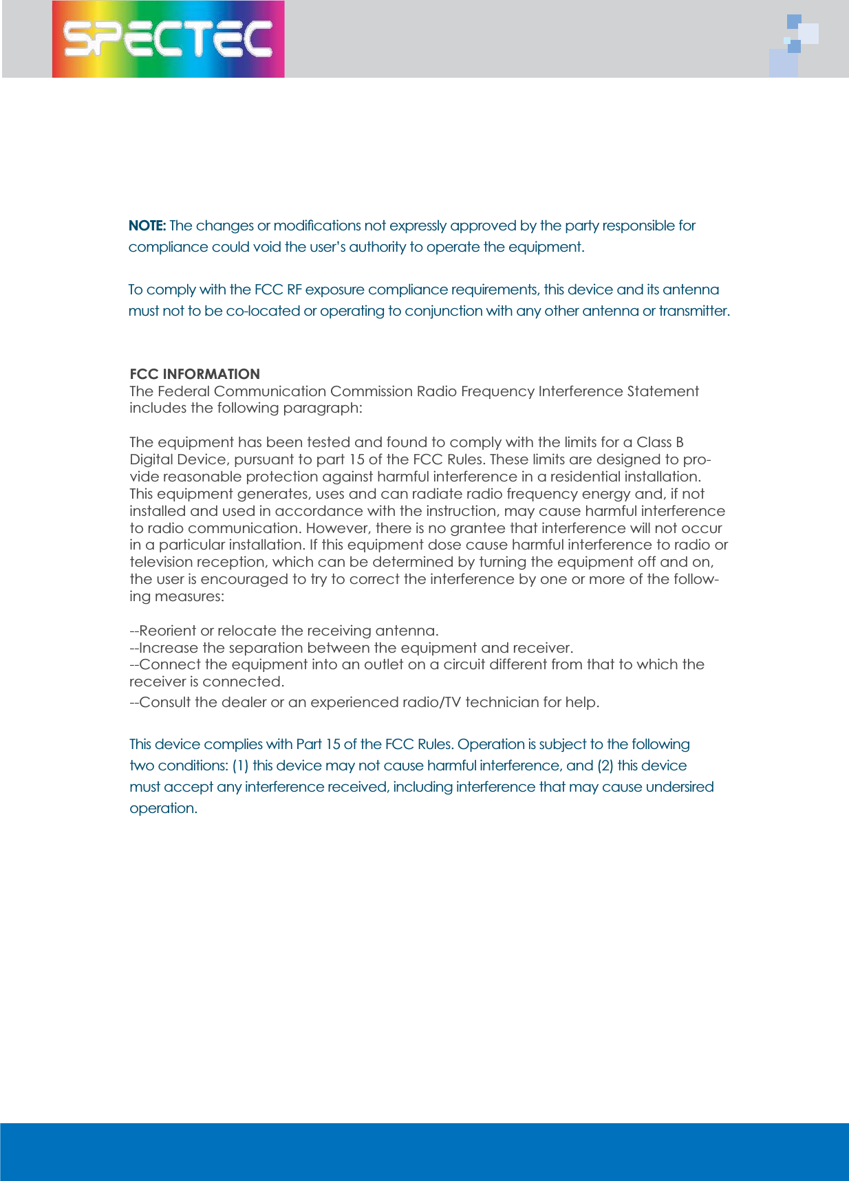 127(7KHFKDQJHVRUPRGL&Agrave;FDWLRQVQRWH[SUHVVO\DSSURYHGE\WKHSDUW\UHVSRQVLEOHIRUFRPSOLDQFHFRXOGYRLGWKHXVHU&middot;VDXWKRULW\WRRSHUDWHWKHHTXLSPHQW7RFRPSO\ZLWKWKH)&amp;&amp;5)H[SRVXUHFRPSOLDQFHUHTXLUHPHQWVWKLVGHYLFHDQGLWVDQWHQQDPXVWQRWWREHFRORFDWHGRURSHUDWLQJWRFRQMXQFWLRQZLWKDQ\RWKHUDQWHQQDRUWUDQVPLWWHU)&amp;&amp;,1)250$7,217KH)HGHUDO&amp;RPPXQLFDWLRQ&amp;RPPLVVLRQ5DGLR)UHTXHQF\,QWHUIHUHQFH6WDWHPHQWLQFOXGHVWKHIROORZLQJSDUDJUDSK7KHHTXLSPHQWKDVEHHQWHVWHGDQGIRXQGWRFRPSO\ZLWKWKHOLPLWVIRUD&amp;ODVV%'LJLWDO'HYLFHSXUVXDQWWRSDUWRIWKH)&amp;&amp;5XOHV7KHVHOLPLWVDUHGHVLJQHGWRSURYLGHUHDVRQDEOHSURWHFWLRQDJDLQVWKDUPIXOLQWHUIHUHQFHLQDUHVLGHQWLDOLQVWDOODWLRQ7KLVHTXLSPHQWJHQHUDWHVXVHVDQGFDQUDGLDWHUDGLRIUHTXHQF\HQHUJ\DQGLIQRWLQVWDOOHGDQGXVHGLQDFFRUGDQFHZLWKWKHLQVWUXFWLRQPD\FDXVHKDUPIXOLQWHUIHUHQFHWRUDGLRFRPPXQLFDWLRQ+RZHYHUWKHUHLVQRJUDQWHHWKDWLQWHUIHUHQFHZLOOQRWRFFXULQDSDUWLFXODULQVWDOODWLRQ,IWKLVHTXLSPHQWGRVHFDXVHKDUPIXOLQWHUIHUHQFHWRUDGLRRUWHOHYLVLRQUHFHSWLRQZKLFKFDQEHGHWHUPLQHGE\WXUQLQJWKHHTXLSPHQWRIIDQGRQWKHXVHULVHQFRXUDJHGWRWU\WRFRUUHFWWKHLQWHUIHUHQFHE\RQHRUPRUHRIWKHIROORZLQJPHDVXUHV5HRULHQWRUUHORFDWHWKHUHFHLYLQJDQWHQQD,QFUHDVHWKHVHSDUDWLRQEHWZHHQWKHHTXLSPHQWDQGUHFHLYHU&amp;RQQHFWWKHHTXLSPHQWLQWRDQRXWOHWRQDFLUFXLWGLIIHUHQWIURPWKDWWRZKLFKWKHUHFHLYHULVFRQQHFWHG&amp;RQVXOWWKHGHDOHURUDQH[SHULHQFHGUDGLR79WHFKQLFLDQIRUKHOS7KLVGHYLFHFRPSOLHVZLWK3DUWRIWKH)&amp;&amp;5XOHV2SHUDWLRQLVVXEMHFWWRWKHIROORZLQJWZRFRQGLWLRQVWKLVGHYLFHPD\QRWFDXVHKDUPIXOLQWHUIHUHQFHDQGWKLVGHYLFHPXVWDFFHSWDQ\LQWHUIHUHQFHUHFHLYHGLQFOXGLQJLQWHUIHUHQFHWKDWPD\FDXVHXQGHUVLUHGRSHUDWLRQ