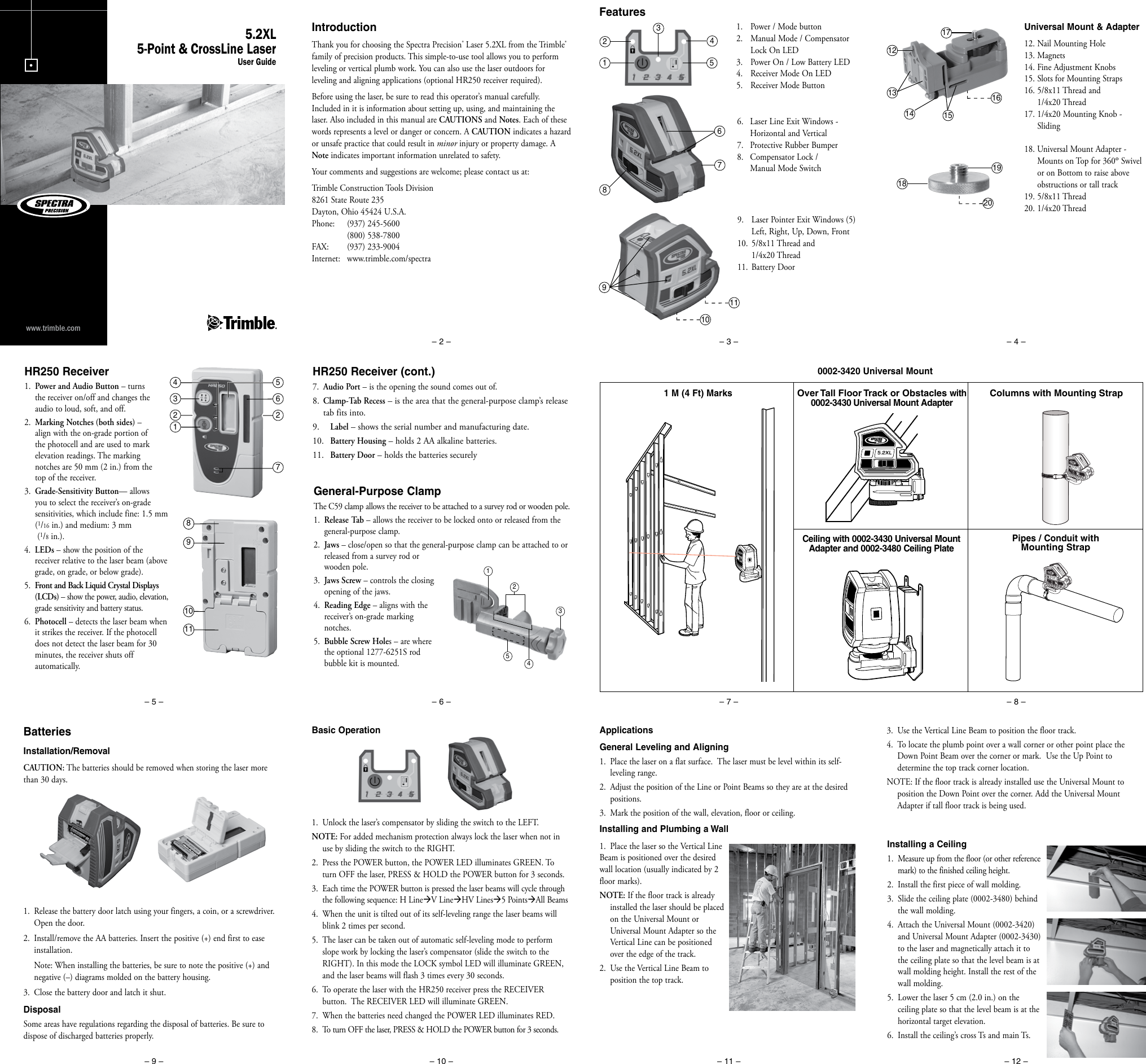 Spectra 5 2Xl Users Manual
