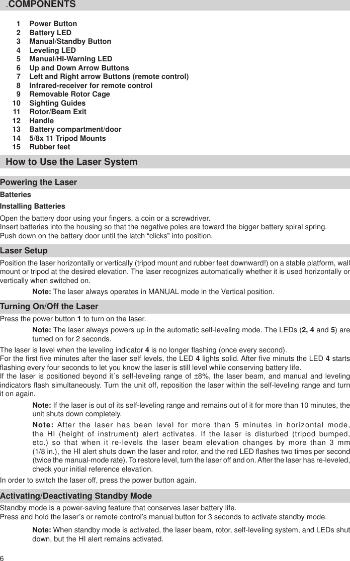 Page 6 of 12 - Spectra Spectra-Ll100-2-Users-Manual-  Spectra-ll100-2-users-manual