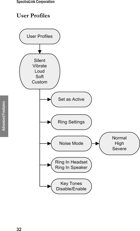 SpectraLink Corporation32Advanced FeaturesUser Profiles