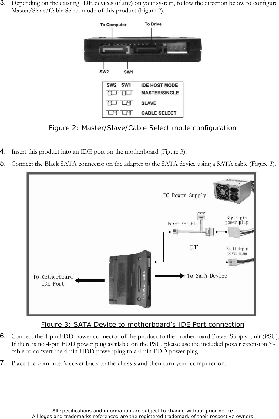 Speed Dragon Multimedia BSA2S1 SATAIDE Bidirectional Adapter User Manual Introduction