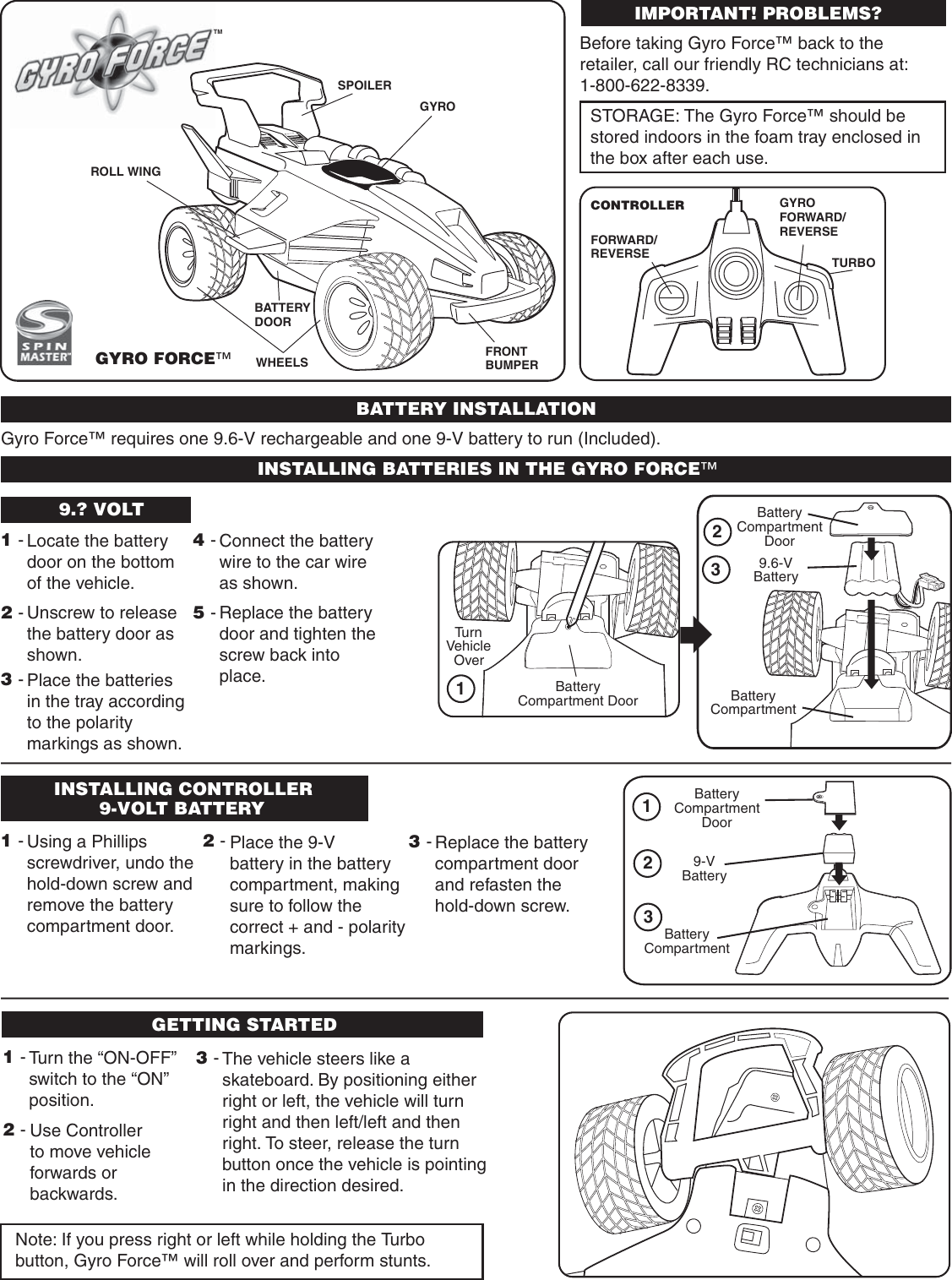 Page 1 of 2 - Spin-Master Spin-Master-Gyro-Force-Users-Manual- Gyro Force IS Pg1  Spin-master-gyro-force-users-manual