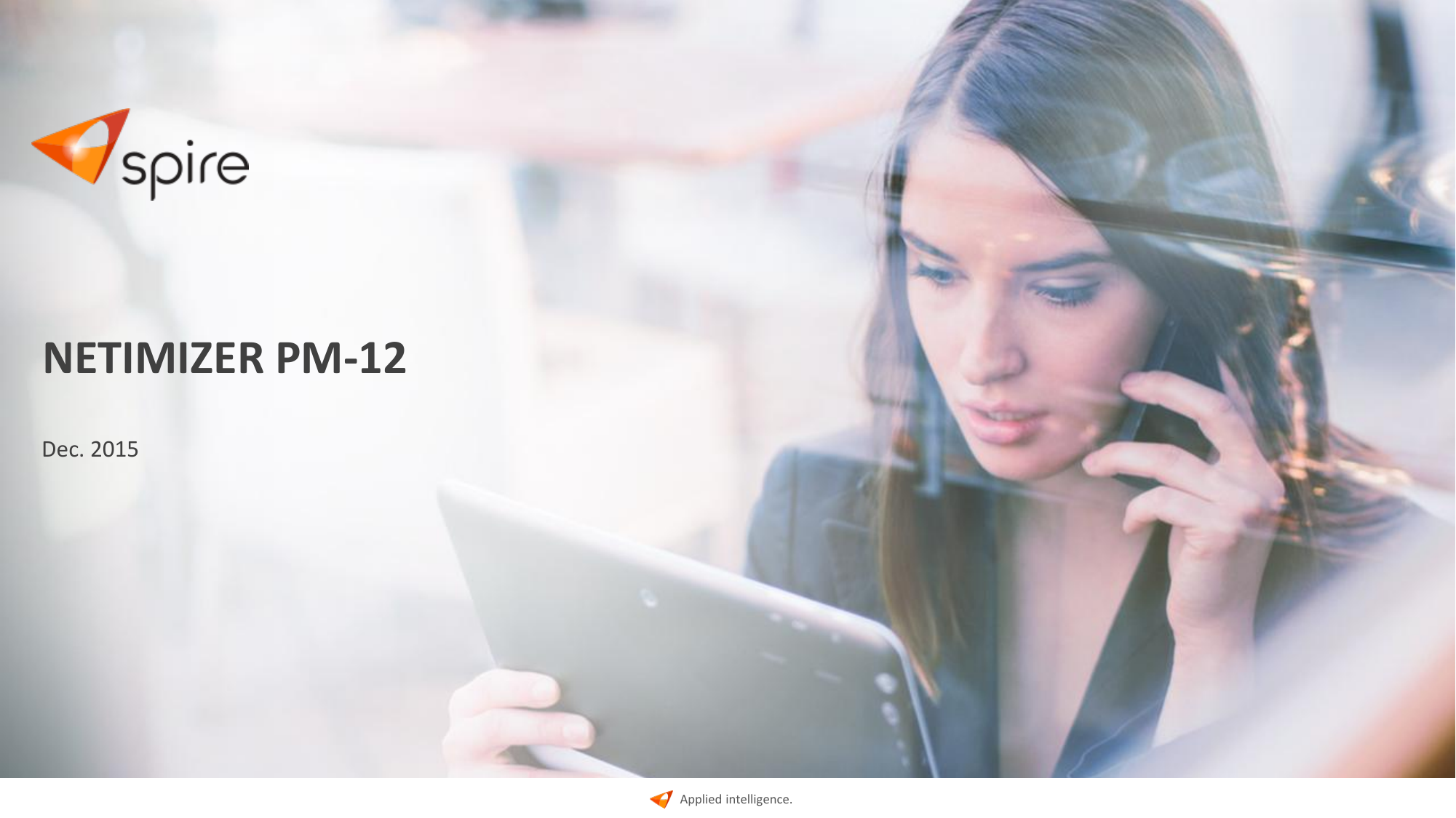 Applied intelligence. NETIMIZER PM-12 Dec. 2015 