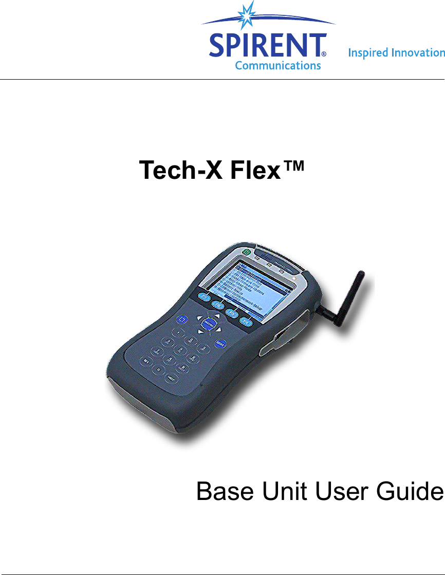 Tech-X Flex™ Base Unit User Guide