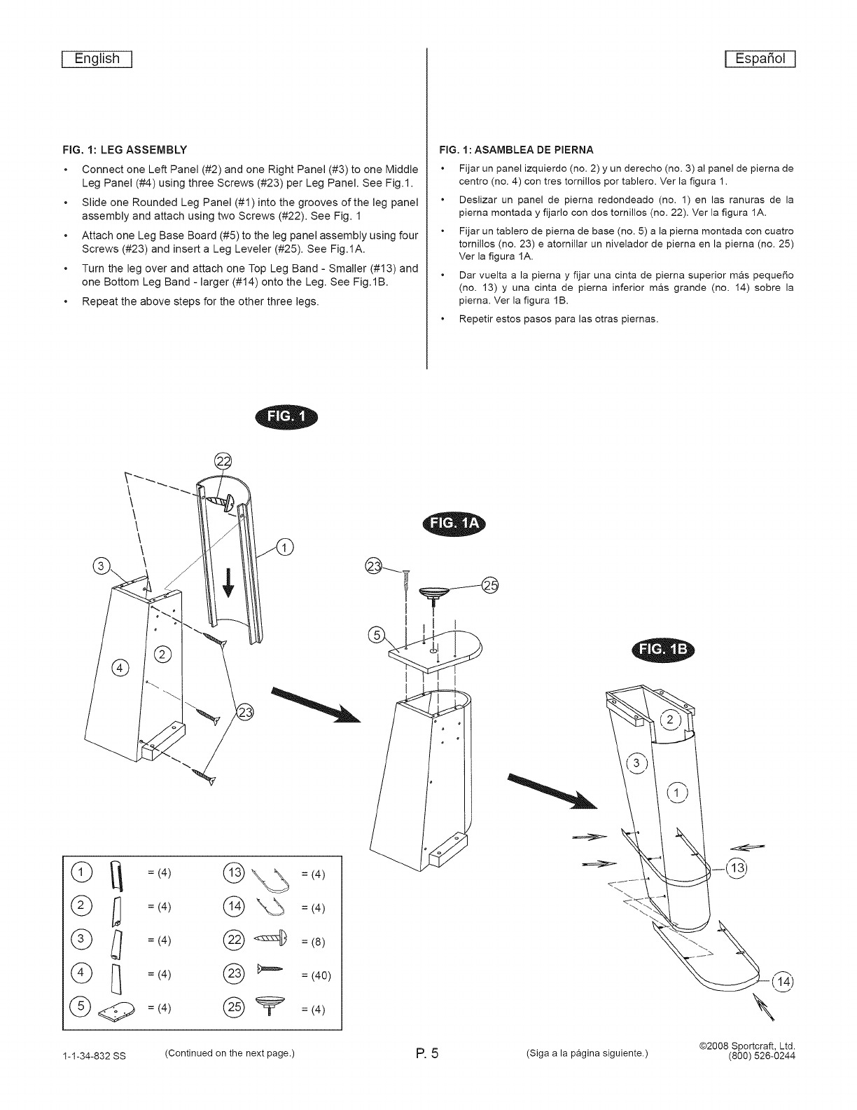 Sportcraft 1 34 832SS User Manual AIR HOCKEY Manuals And Guides L1001445
