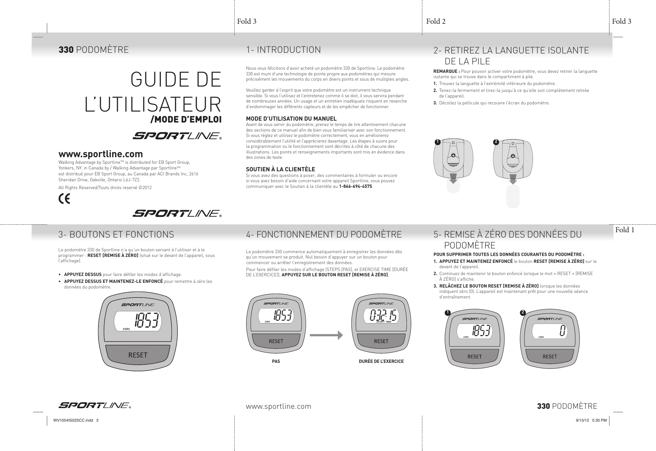 Page 3 of 4 - Sportline Sportline-Sportline-Fitness-Electronics-330-Users-Manual- WV1054IS02SCC Sportline-sportline-fitness-electronics-330-users-manual