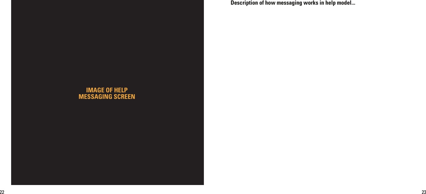IMAGE OF HELP MESSAGING SCREENDescription of how messaging works in help model...22 23