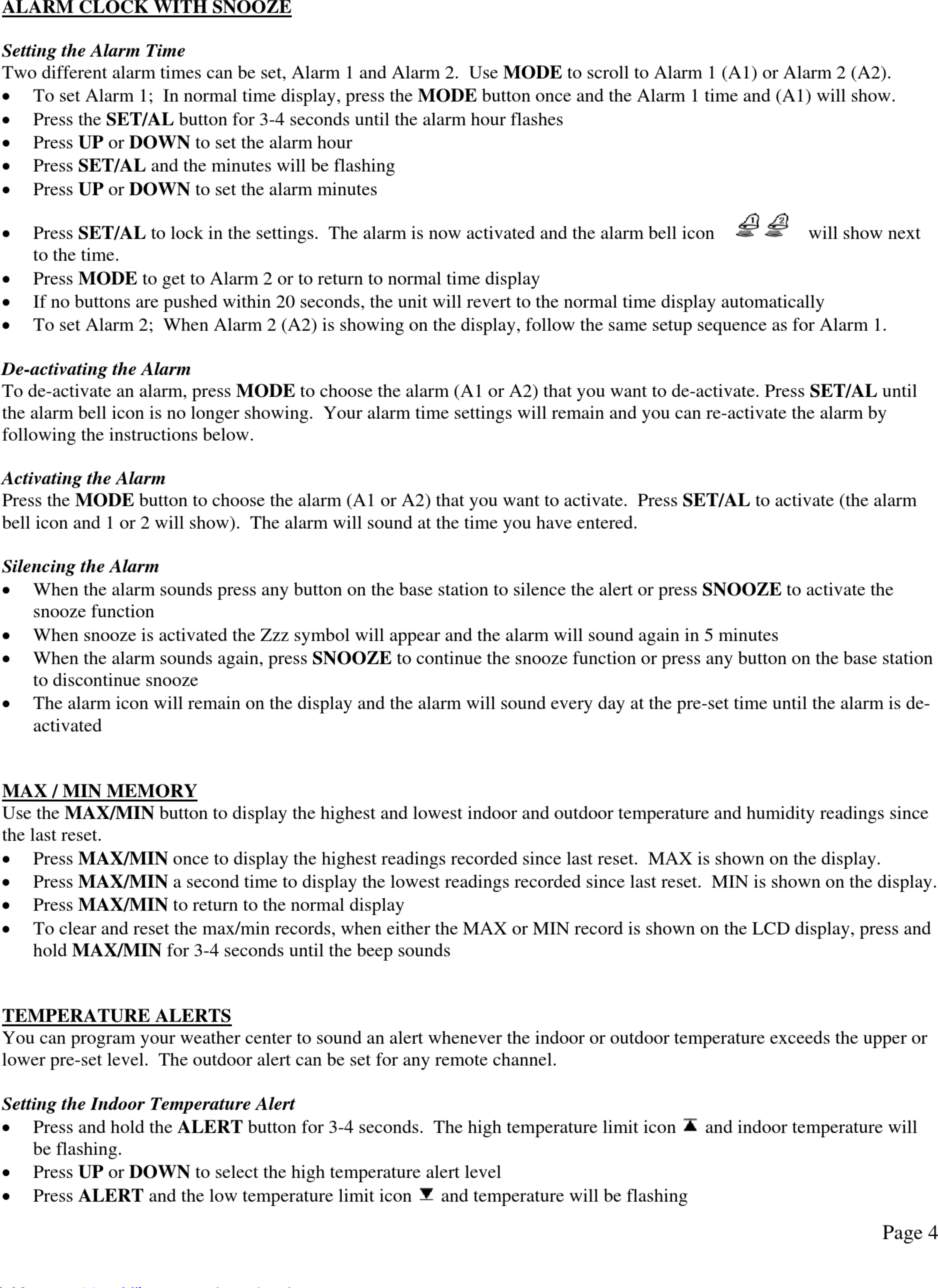 Page 4 of 6 - Springfield Springfield-Precisetemp-91756-User-Manual-1002901 User Manual