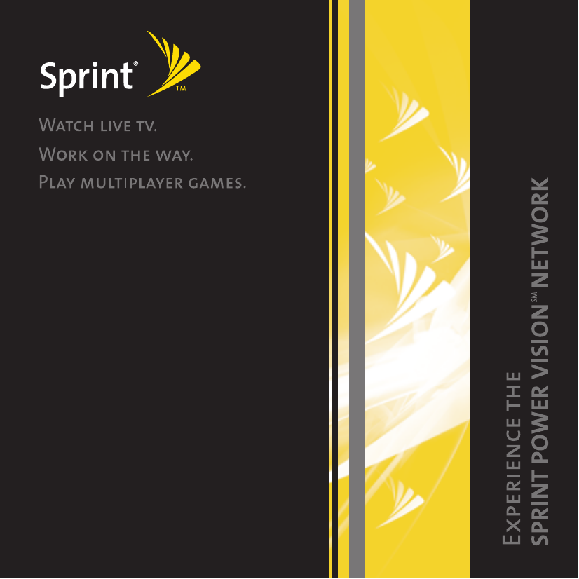 Sprint Nextel Play Multiplayer Games Users Manual Power Vision Guide_palm