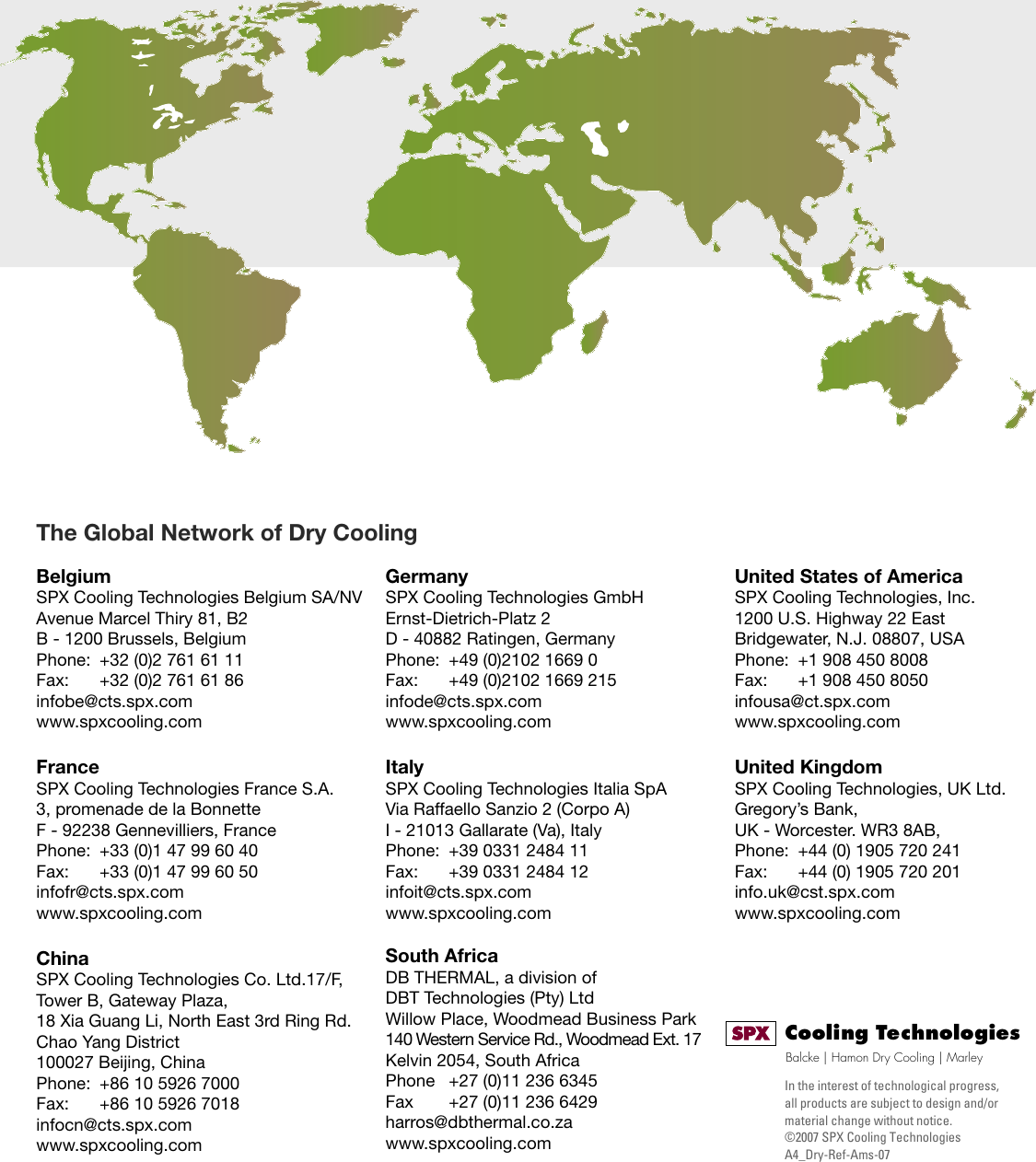 Page 4 of 4 - Spx-Cooling-Technologies Spx-Cooling-Technologies-Air-Cooled-Condensers-Users-Manual-  Spx-cooling-technologies-air-cooled-condensers-users-manual