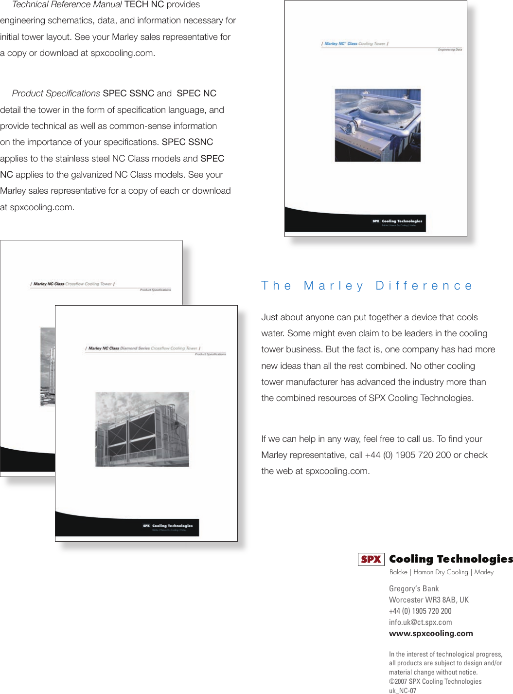 Page 8 of 8 - Spx-Cooling-Technologies Spx-Cooling-Technologies-Cooling-Tower-Marley-Nc-Class-Users-Manual- Uk_NC-07  Spx-cooling-technologies-cooling-tower-marley-nc-class-users-manual