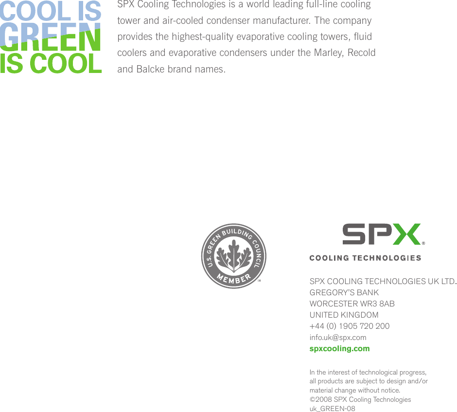 Page 4 of 4 - Spx-Cooling-Technologies Spx-Cooling-Technologies-Evaporative-Cooling-Users-Manual-  Spx-cooling-technologies-evaporative-cooling-users-manual