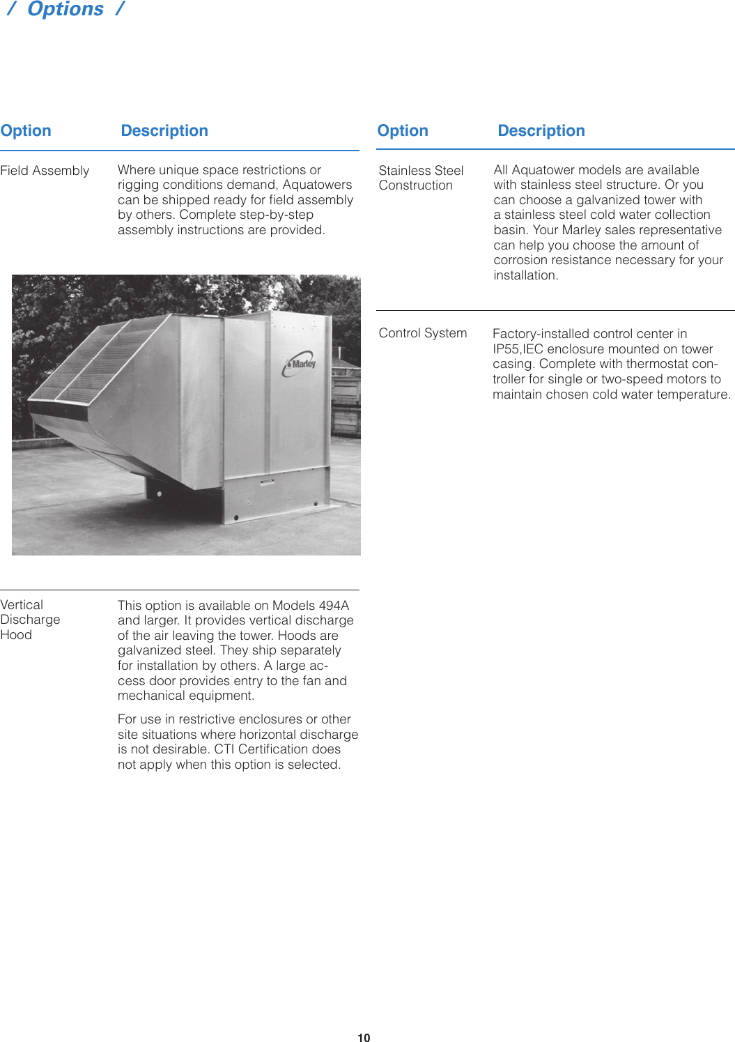 Page 10 of 12 - Spx-Cooling-Technologies Spx-Cooling-Technologies-Marley-Aquatower-Users-Manual-  Spx-cooling-technologies-marley-aquatower-users-manual