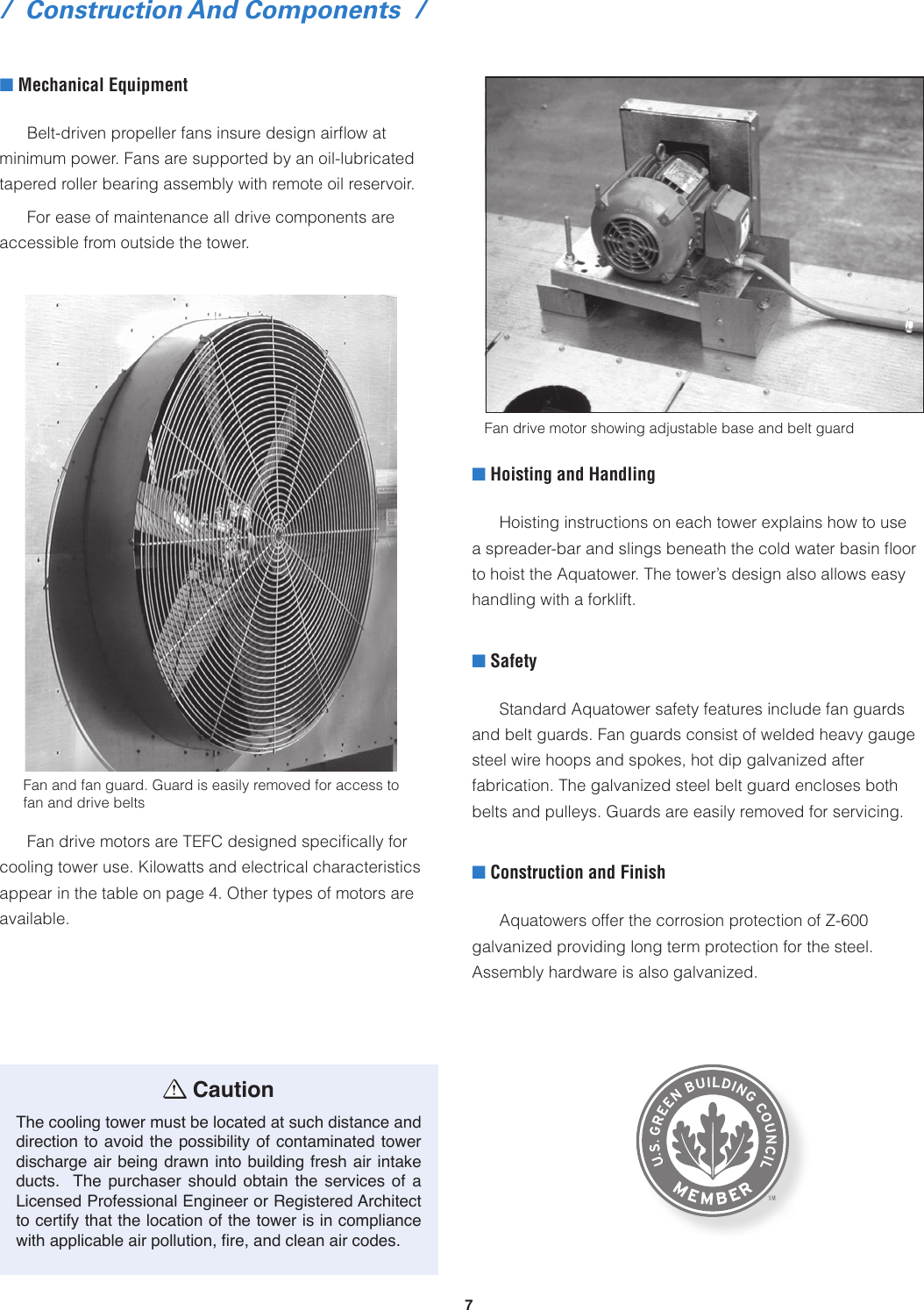 Spx Cooling Technologies Marley Aquatower Users Manual