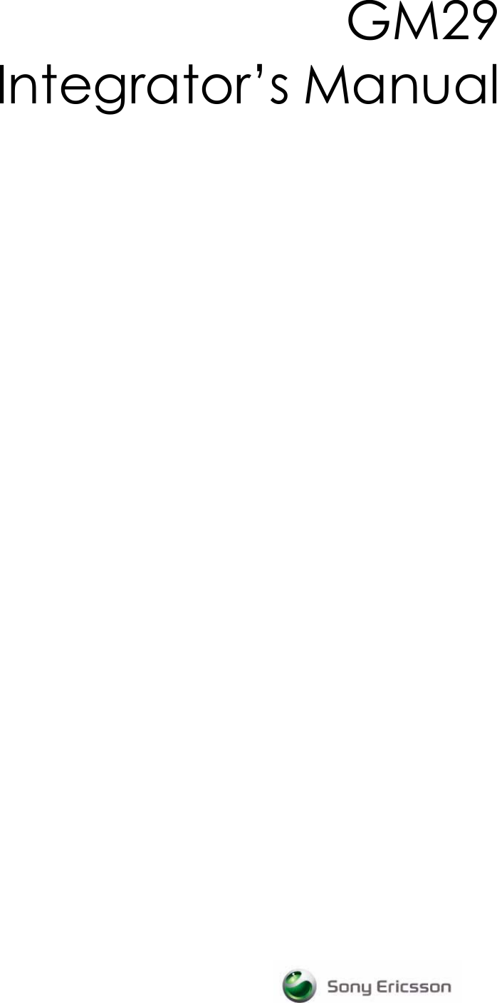 Standard Horizon Modem Gm29 Users Manual Integrators