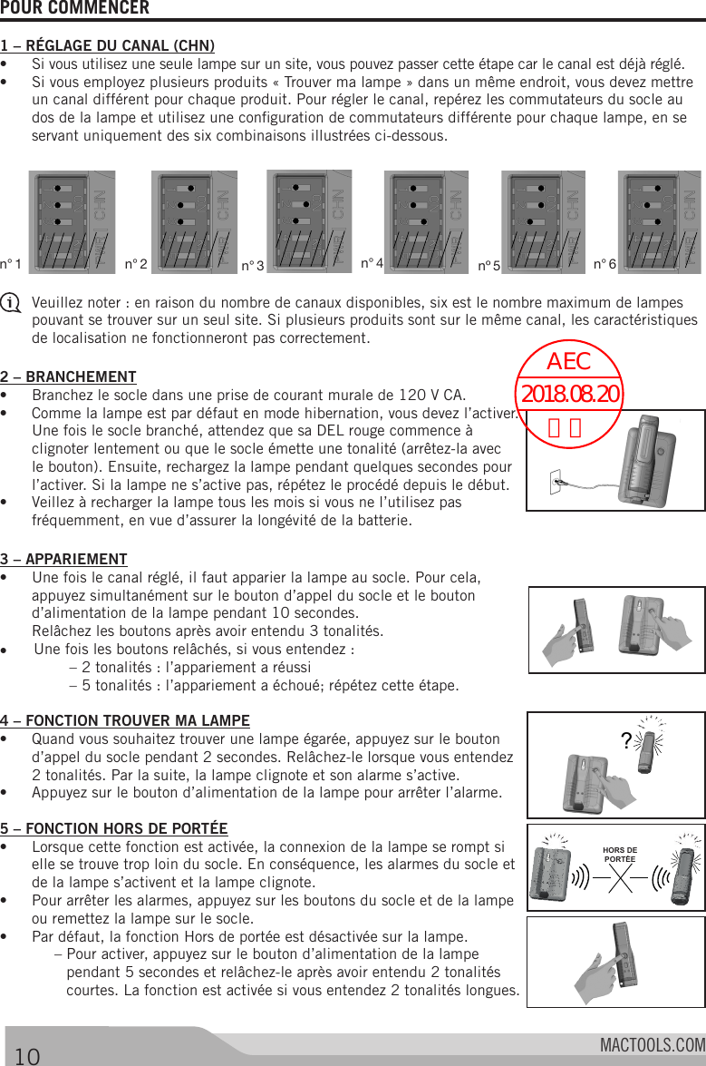 Page 11 of Stanley Black and Decker MHL600DOCK Charging Dock of Inspection LED Light User Manual 