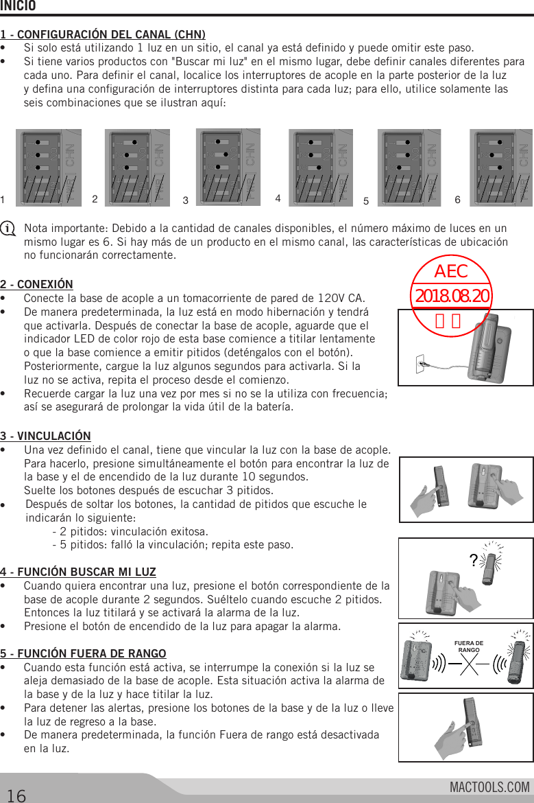 Page 17 of Stanley Black and Decker MHL600DOCK Charging Dock of Inspection LED Light User Manual 