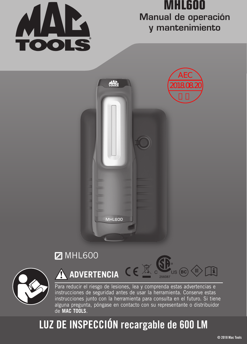 Page 14 of Stanley Black and Decker MHL600LAMP Inspection LED Light User Manual 