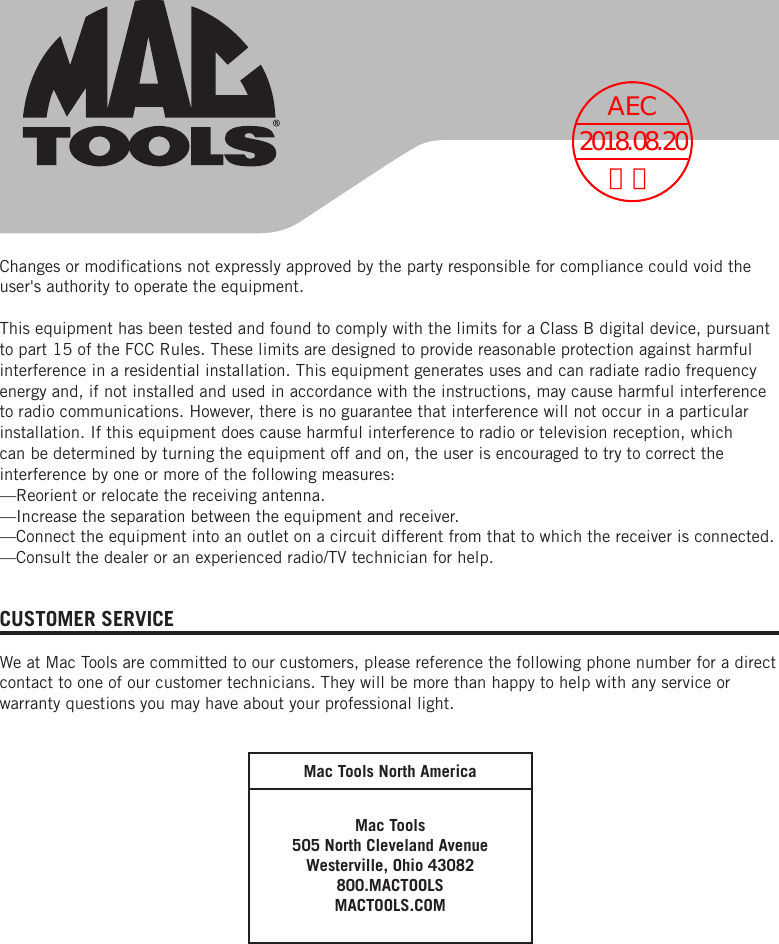 Page 7 of Stanley Black and Decker MHL600LAMP Inspection LED Light User Manual 