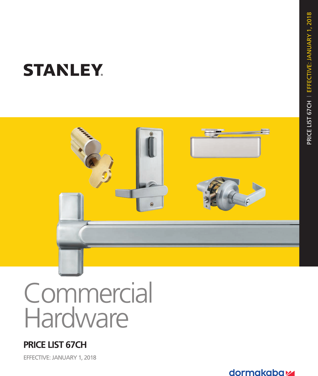 Stanley Security 2018 Commercial Hardware Price Book
