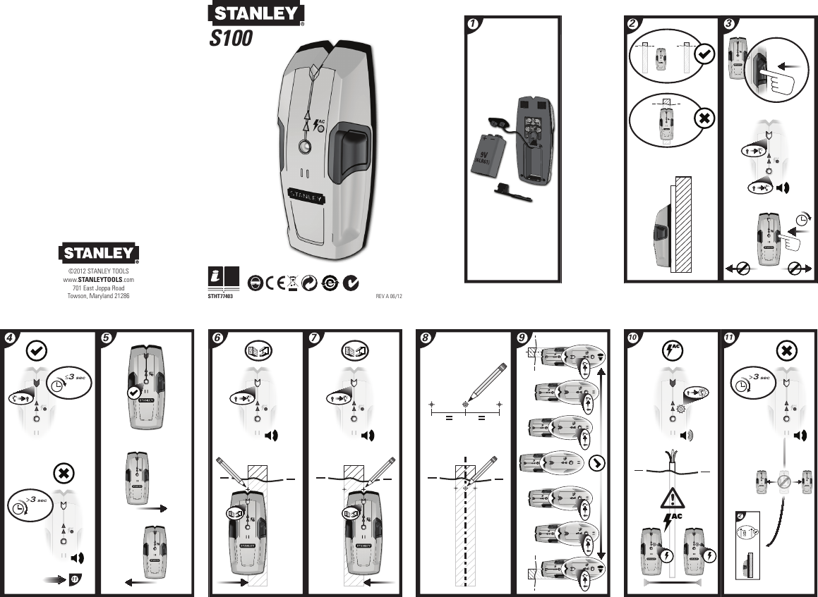 Page 1 of 4 - Stanley Stanley-S100-Users-Manual- ManualsLib - Makes It Easy To Find Manuals Online!  Stanley-s100-users-manual