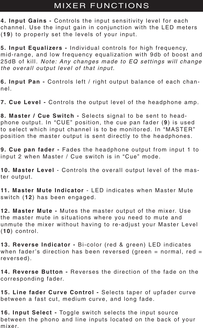 Page 6 of 12 - Stanton SA.3  User Manual To The D2cff87e-e50c-4af0-979c-d94c82073f76