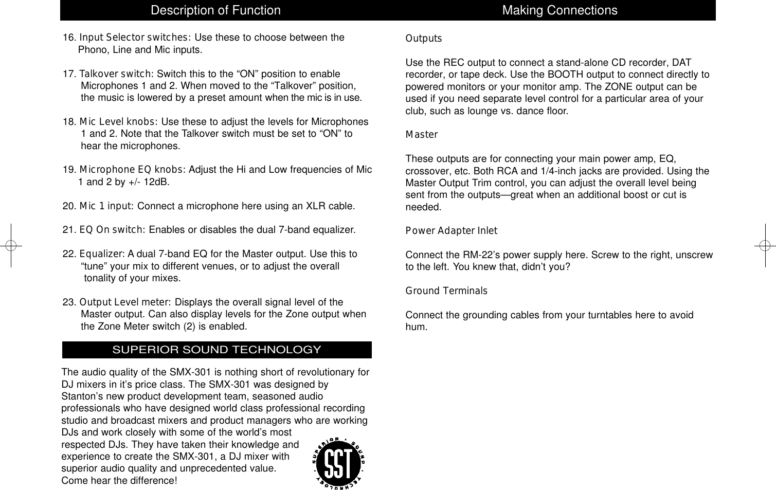Page 5 of 6 - Stanton Stanton-Rm-22-Users-Manual- Stanton-rm-22-users-manual