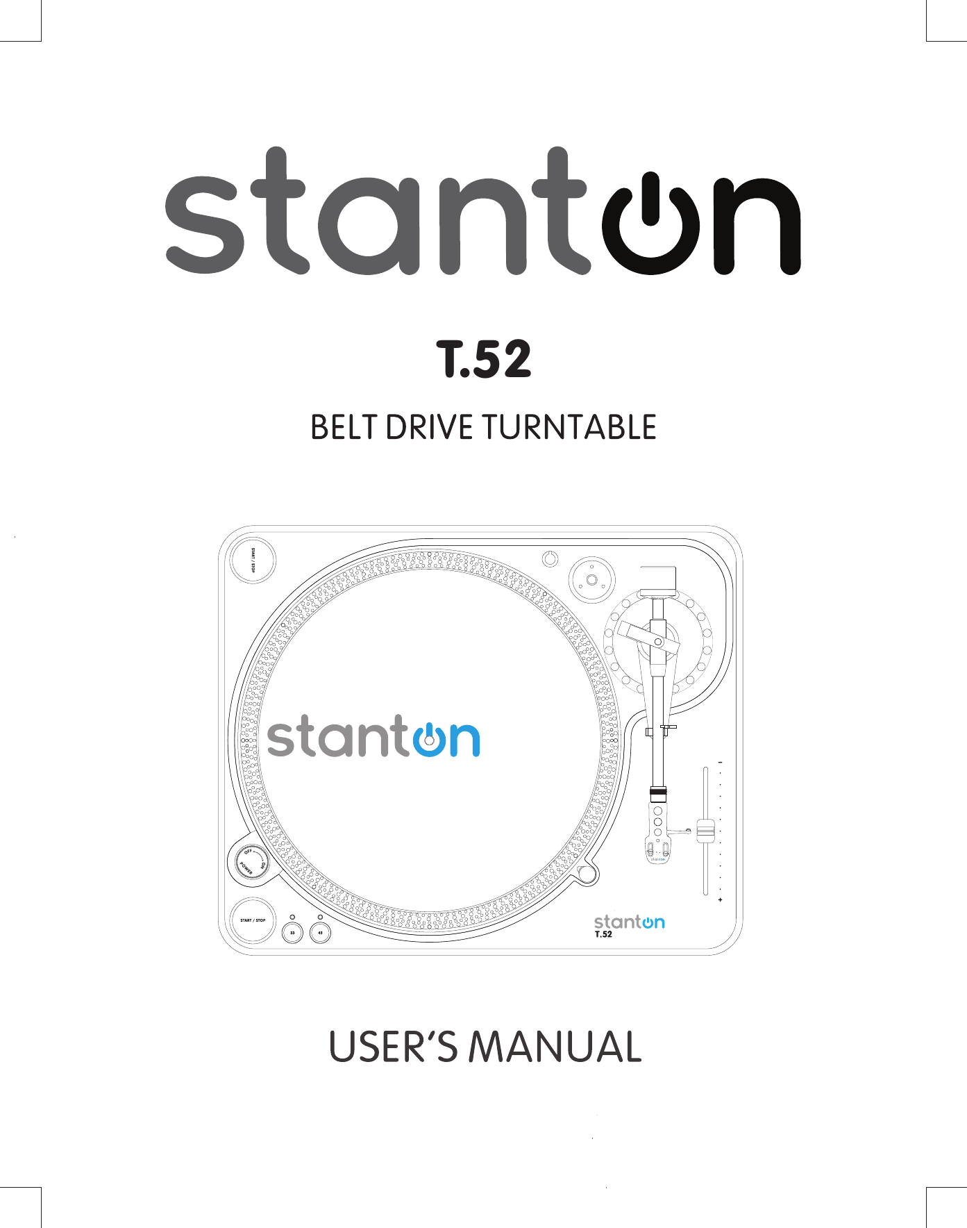 Page 1 of 8 - Stanton Stanton-T-52-Users-Manual 502-T52A-2577A